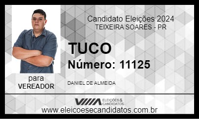 Candidato TUCO 2024 - TEIXEIRA SOARES - Eleições