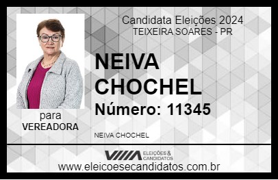 Candidato NEIVA CHOCHEL 2024 - TEIXEIRA SOARES - Eleições