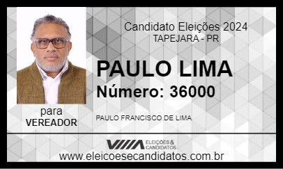 Candidato PAULO LIMA 2024 - TAPEJARA - Eleições