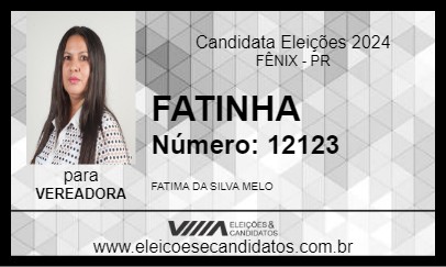 Candidato FATINHA 2024 - FÊNIX - Eleições