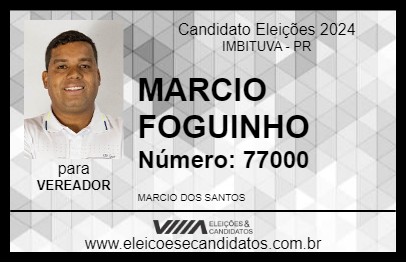 Candidato MARCIO FOGUINHO 2024 - IMBITUVA - Eleições