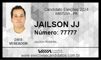 Candidato JAILSON JJ 2024 - IMBITUVA - Eleições