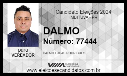 Candidato DALMO 2024 - IMBITUVA - Eleições