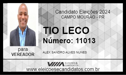 Candidato TIO LECO 2024 - CAMPO MOURÃO - Eleições