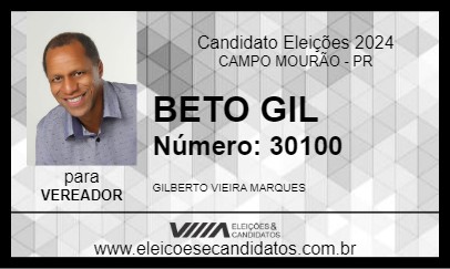 Candidato BETO GIL 2024 - CAMPO MOURÃO - Eleições