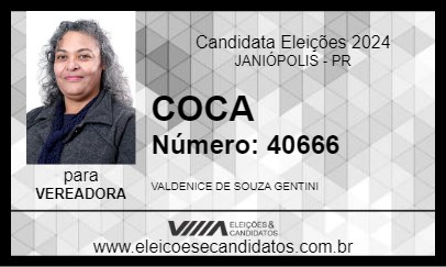 Candidato COCA 2024 - JANIÓPOLIS - Eleições