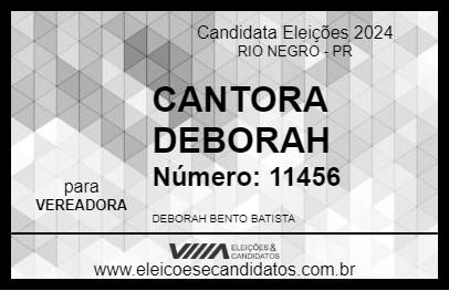 Candidato CANTORA DEBORAH 2024 - RIO NEGRO - Eleições