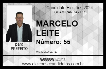 Candidato MARCELO LEITE 2024 - GUAMIRANGA - Eleições