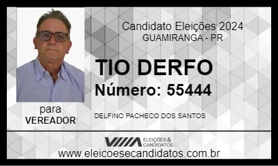 Candidato TIO DERFO 2024 - GUAMIRANGA - Eleições