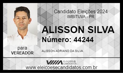 Candidato ALISSON SILVA 2024 - IMBITUVA - Eleições