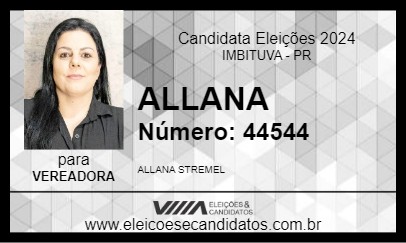 Candidato ALLANA 2024 - IMBITUVA - Eleições