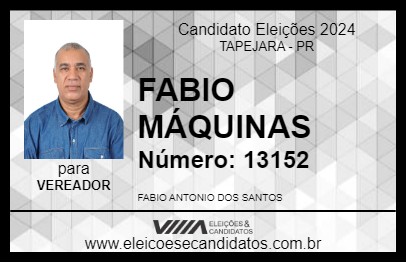 Candidato FABIO MÁQUINAS 2024 - TAPEJARA - Eleições