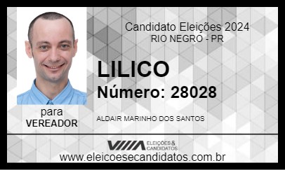 Candidato LILICO 2024 - RIO NEGRO - Eleições