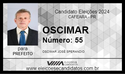 Candidato OSCIMAR 2024 - CAFEARA - Eleições