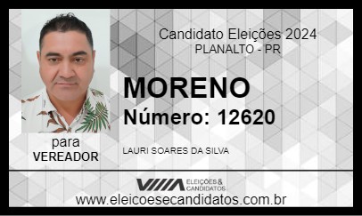 Candidato MORENO 2024 - PLANALTO - Eleições