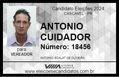 Candidato ANTONIO CUIDADOR 2024 - CASCAVEL - Eleições