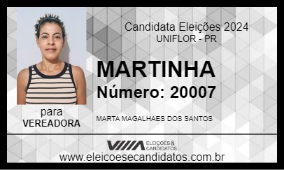 Candidato MARTINHA 2024 - UNIFLOR - Eleições