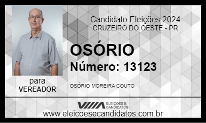 Candidato OSÓRIO 2024 - CRUZEIRO DO OESTE - Eleições