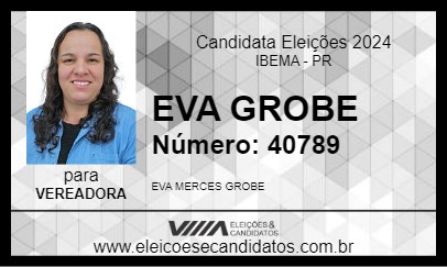 Candidato EVA GROBE 2024 - IBEMA - Eleições