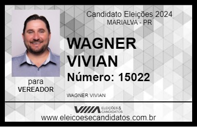 Candidato WAGNER VIVIAN 2024 - MARIALVA - Eleições