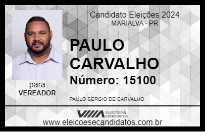 Candidato PAULO CARVALHO 2024 - MARIALVA - Eleições