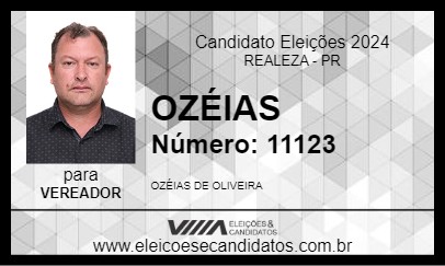 Candidato OZÉIAS 2024 - REALEZA - Eleições