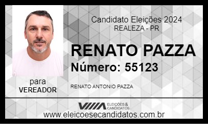 Candidato RENATO PAZZA 2024 - REALEZA - Eleições