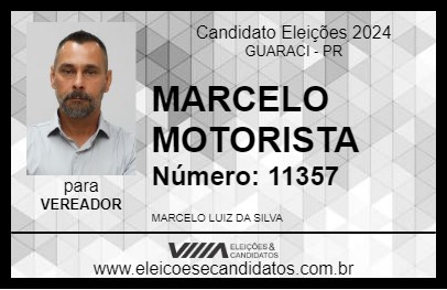 Candidato MARCELO MOTORISTA 2024 - GUARACI - Eleições