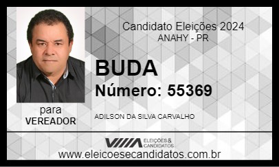 Candidato BUDA 2024 - ANAHY - Eleições