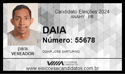 Candidato DAIA 2024 - ANAHY - Eleições