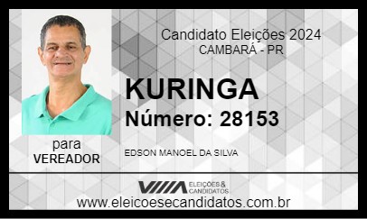 Candidato KURINGA 2024 - CAMBARÁ - Eleições