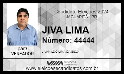 Candidato JIVA LIMA 2024 - JAGUAPITÃ - Eleições