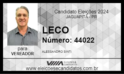 Candidato LECO 2024 - JAGUAPITÃ - Eleições