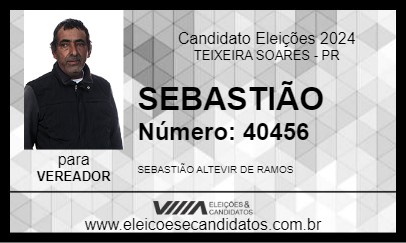 Candidato SEBASTIÃO 2024 - TEIXEIRA SOARES - Eleições