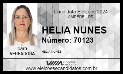 Candidato HELIA NUNES 2024 - AMPÉRE - Eleições