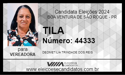 Candidato TILA 2024 - BOA VENTURA DE SÃO ROQUE - Eleições