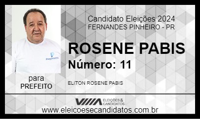 Candidato ROSENE PABIS  2024 - FERNANDES PINHEIRO - Eleições