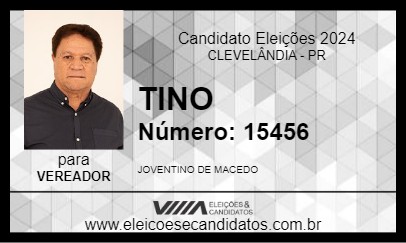 Candidato TINO 2024 - CLEVELÂNDIA - Eleições