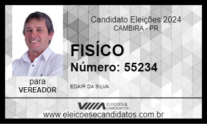 Candidato FISÍCO 2024 - CAMBIRA - Eleições