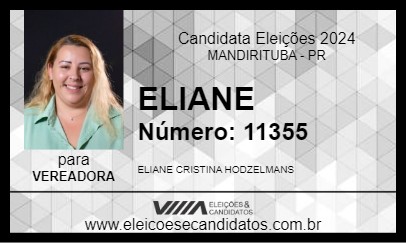 Candidato ELAINE 2024 - MANDIRITUBA - Eleições