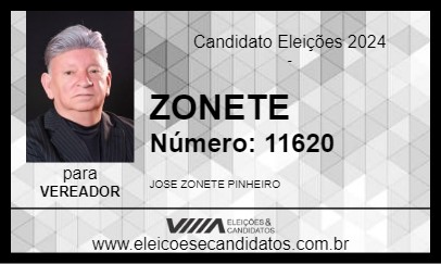 Candidato ZONETE 2024 - MANDIRITUBA - Eleições