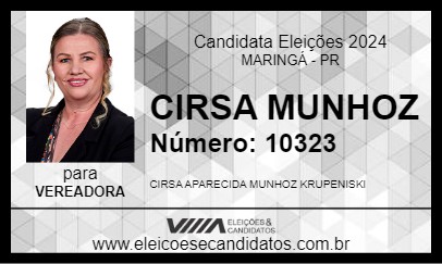 Candidato CIRSA MUNHOZ 2024 - MARINGÁ - Eleições