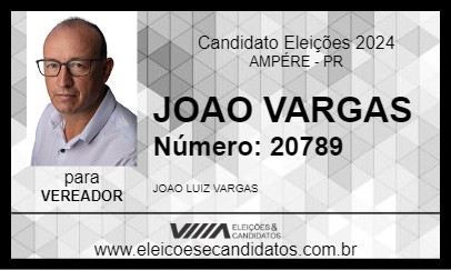 Candidato JOAO VARGAS 2024 - AMPÉRE - Eleições