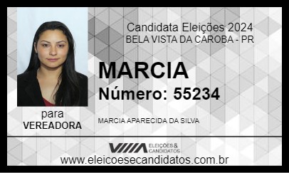 Candidato MARCIA 2024 - BELA VISTA DA CAROBA - Eleições