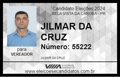 Candidato JILMAR DA CRUZ 2024 - BELA VISTA DA CAROBA - Eleições