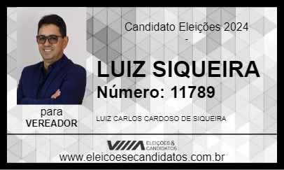 Candidato LUIZ SIQUEIRA 2024 - AMPÉRE - Eleições