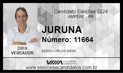 Candidato JURUNA 2024 - AMPÉRE - Eleições