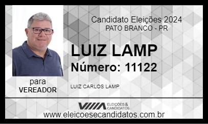 Candidato LUIZ LAMP 2024 - PATO BRANCO - Eleições