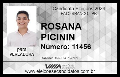 Candidato ROSANA PICININ 2024 - PATO BRANCO - Eleições