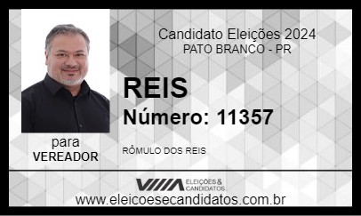 Candidato REIS 2024 - PATO BRANCO - Eleições